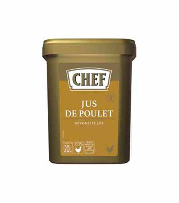 Achat en gros JUS DE POULET DESHYDRATE CHEF sur www.cash-alimentaire.com