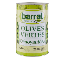 OLIVE VERTE DENOYAUTEE BARRAL à prix grossiste sur www.cash-alimentairez.com