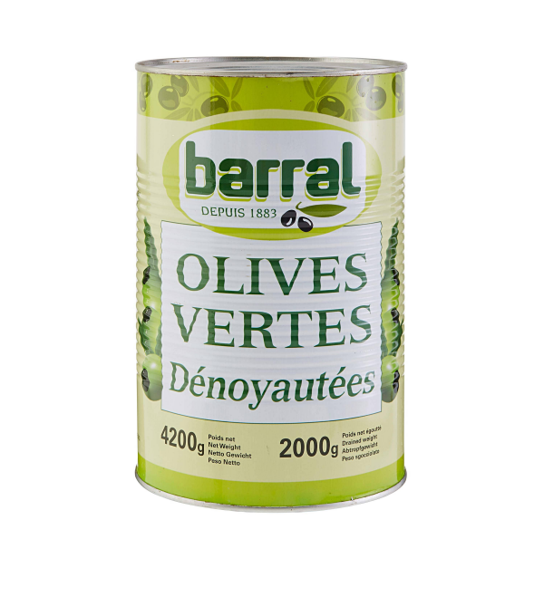 OLIVE VERTE DENOYAUTEE BARRAL à prix grossiste sur www.cash-alimentairez.com