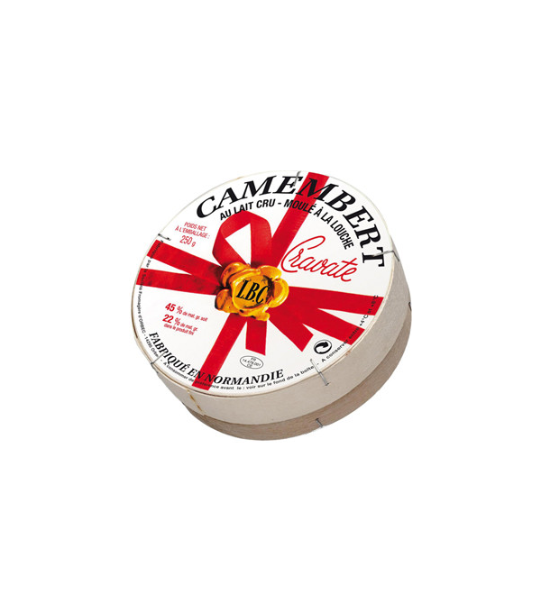 CAMEMBERT MOULE A LA LOUCHE AU LAIT CRU CRAVATE - prix grossiste - cash-alimentaire.com
