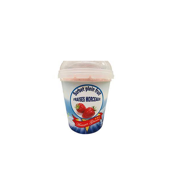 Vente en gros SORBET FRAISE AVEC MORCEAUsur cash-alimentaire.com