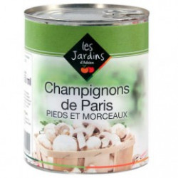 Achetez CHAMPIGNON PARIS PIEDS ET MORCEAUX JARDINS ADRIEN sur cash-alimentaire.com