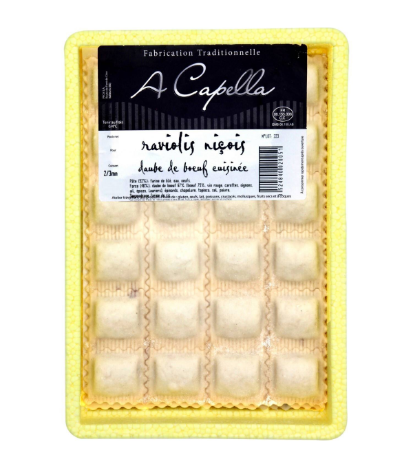Achat en ligne RAVIOLI NICOIS BARQUETTE 2KG A CAPELLA sur cash-alimentaire.com Achat en ligne RAVIOLI NICOIS BARQUETTE 2KG A CAPELLA sur cash-alimentaire.com