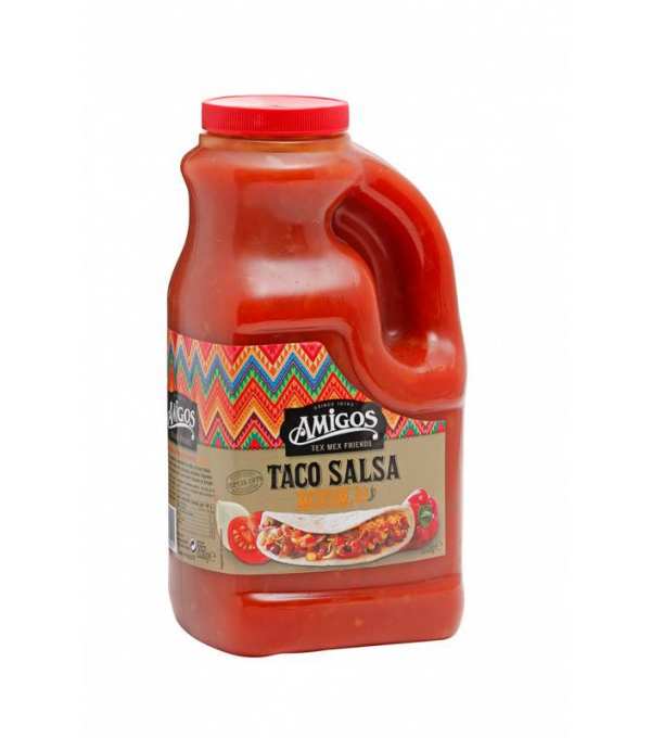 Achat en ligne SAUCE TACO SALSA BIDON 2.25 KG AMIGOS sur cash-alimentaire.com