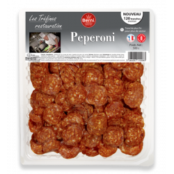 Achat en ligne PEPERONI TRANCHE BARQUETTE 500G BERNI sur cash-alimentaire.com