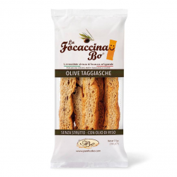 Achat en ligne FOCCACCINA OLIVE TAGGIASCHE SACHET 100GR BO sur cash-alimentaire.com