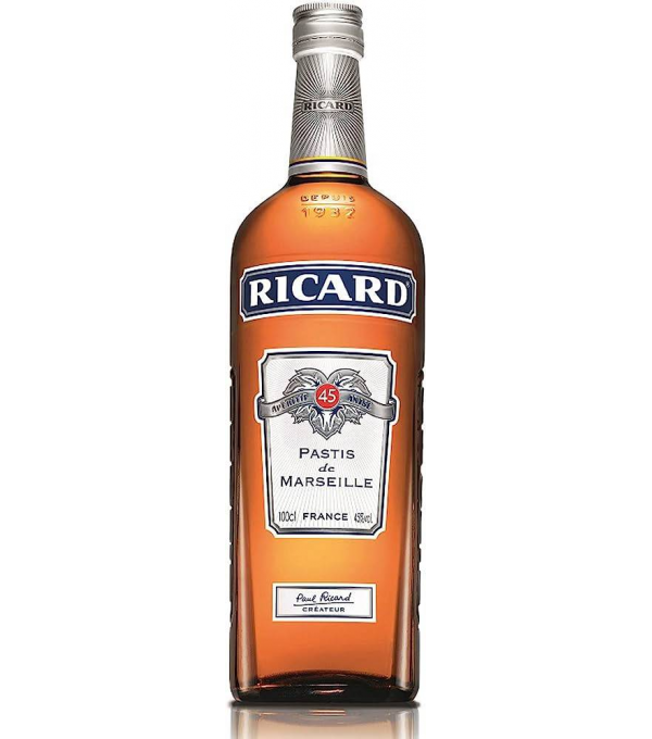 Achat en ligne PASTIS DE MARSEILLE 45° BT 1L RICARD sur cash-alimentaire.com