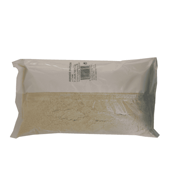 Achat en ligne AMANDE POUDRE BLANCHE 100% SACHET 1KG sur cash-alimentaire.com