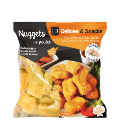 NUGGETS FILET POULET PANE DELICES & SNACKS à prix grossiste sur cash-alimentaire.com