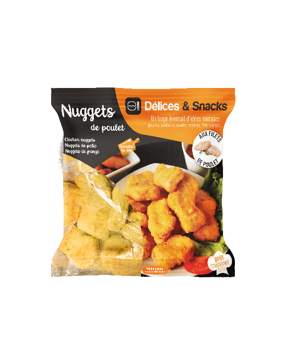 NUGGETS FILET POULET PANE DELICES & SNACKS à prix grossiste sur cash-alimentaire.com