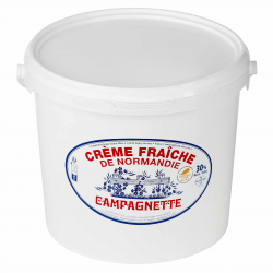 Achat en ligne CREME FRAICHE EPAISSE 30% MG SEAU 5L DE NORMANDIE CAMPAGNETTE sur cash-alimentaire.com