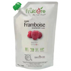 Distributeur alimentaire de PUREE DE FRAMBOISE FRAIS LA FRUITIERE - cash-alimentaire.com