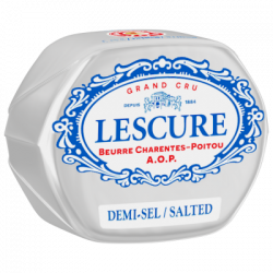 Achat en ligne BEURRE DEMI-SEL 15GR LESCURE sur cash-alimentaire.com