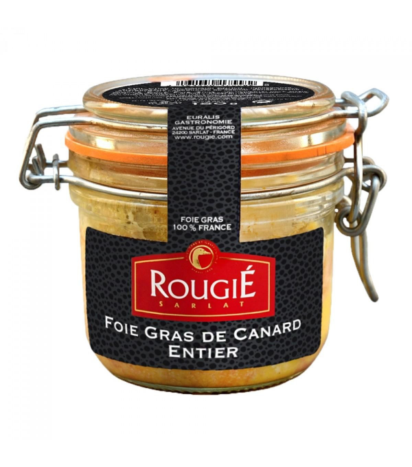 FOIE GRAS CANARD ENTIER TERRINE 180GR ROUGIE au prix de gros - cash-alimentaire.com