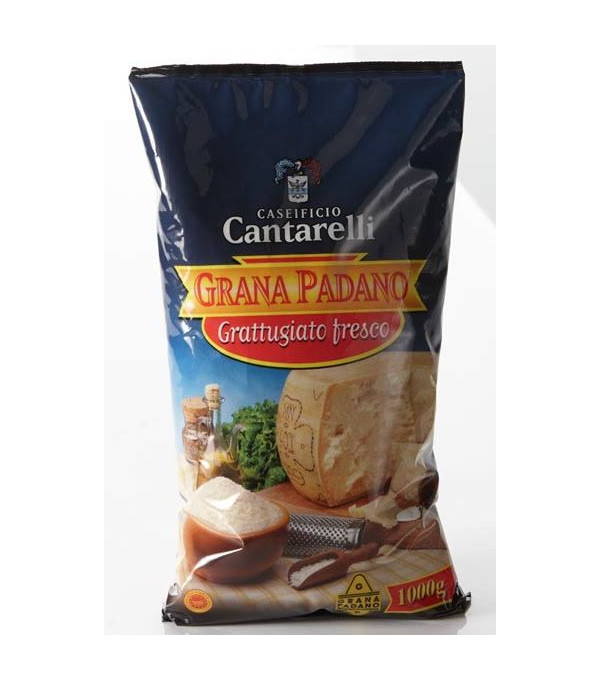 Vente en gros GRANA PADANO DOP RAPE SACHET 1KG CANTARELLI sur cash-alimentaire.com