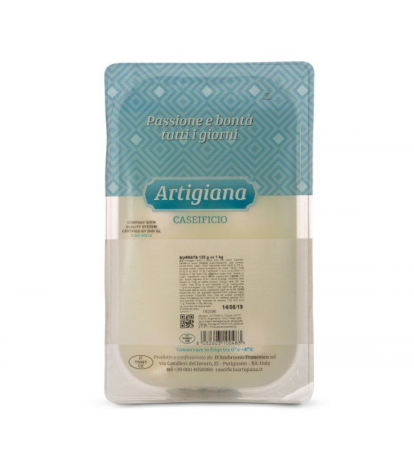 Achat en ligne BURRATA BARQUETTE 125GR ARTIGIANA sur cash-alimentaire.com Achat en ligne BURRATA BARQUETTE 125GR ARTIGIANA sur cash-alimentaire.com