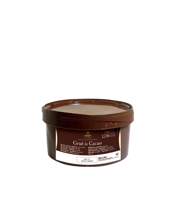 Achat en ligne GRUE DE CACAO SEAU 1KG ECLATS DE CACAO TORREFIES sur cash-alimentaire.com