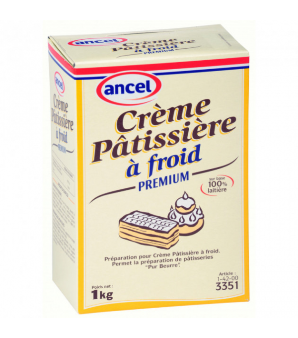 Achat en ligne CREME PATISSIERE A FROID PREMIUM 1KG sur cash-alimentaire.com
