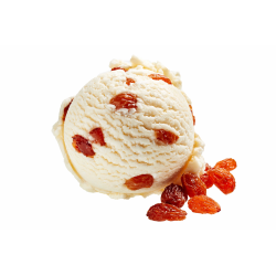 Crème glacée rhum raisins Neige Azur 2,5L – glace dessert surgelée