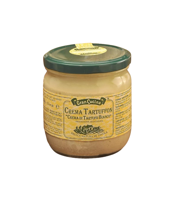 Achat en ligne CREME AUX CHAMPIGNONS AROMATISES A LA TRUFFE BLANCHE BOCAL 335GR sur cash-alimentaire.com