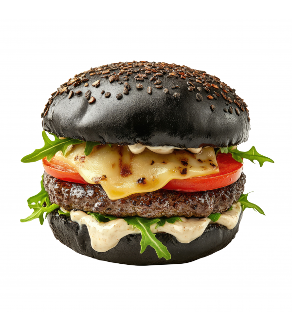 Achat en ligne BUN BRIOCHE NOIR AU CHARBON VEGETAL 10CM sur cash-alimentaire.com