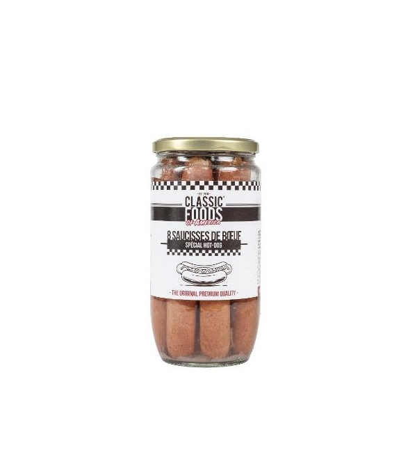 Achat en ligne SAUCISSE DE BOEUF 16CM 60GR sur cash-alimentaire.com