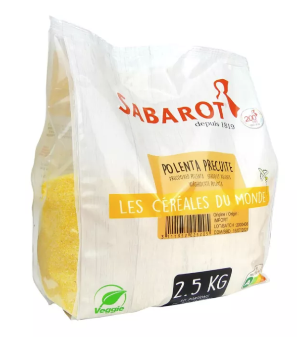 Achat en ligne POLENTA PRECUITE 2.5 KG SABAROT sur cash-alimentaire.com