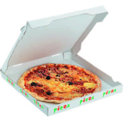 Achat en ligne BOITE PIZZA BLANCHE 29 X H3CM sur cash-alimentaire.com