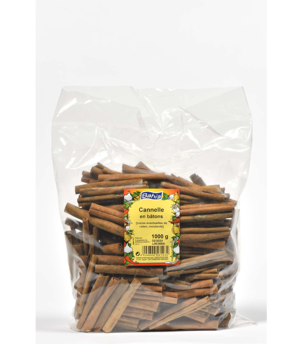Achat en ligne CANNELLE BATON 6/8CM SACHET 1KG sur cash-alimentaire.com