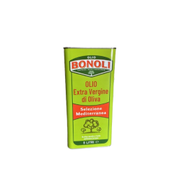 Bidon 5L d'huile d'olive extra vierge Bonoli EU et Grèce – Sélection Méditerranée pour cuisine et restauration