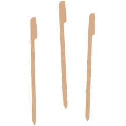 Piques en bambou 15 cm – sachet de 250 unités – Aluplast