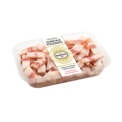 Guanciale en morceaux Maletti 120g – joue de porc italienne affinée 90 jours