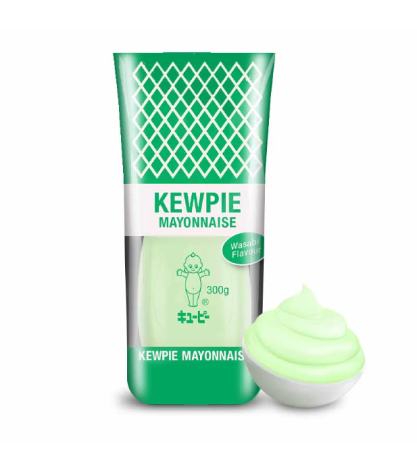 Mayonnaise wasabi vegan Kewpie 200ml – sauce japonaise épicée sans œufs