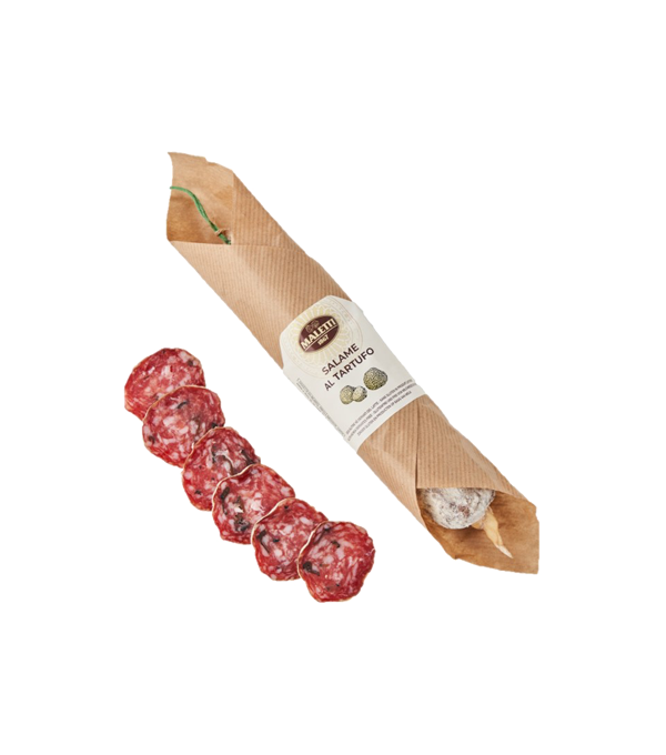 Saucisson italien à la truffe Maletti ±220g – charcuterie affinée 29 jours