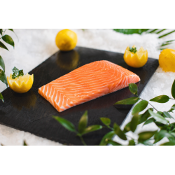Pavés de saumon avec peau 180/200 g IQF – carton 5 kg – origine Norvège – National 1