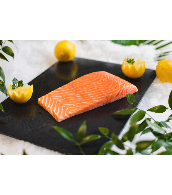 Pavés de saumon avec peau 180/200 g IQF – carton 5 kg – origine Norvège – National 1