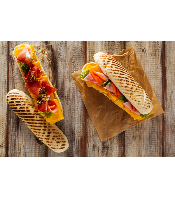 Pain panini blanc Neuhauser 26cm 120g x50 – pain sandwich snacking