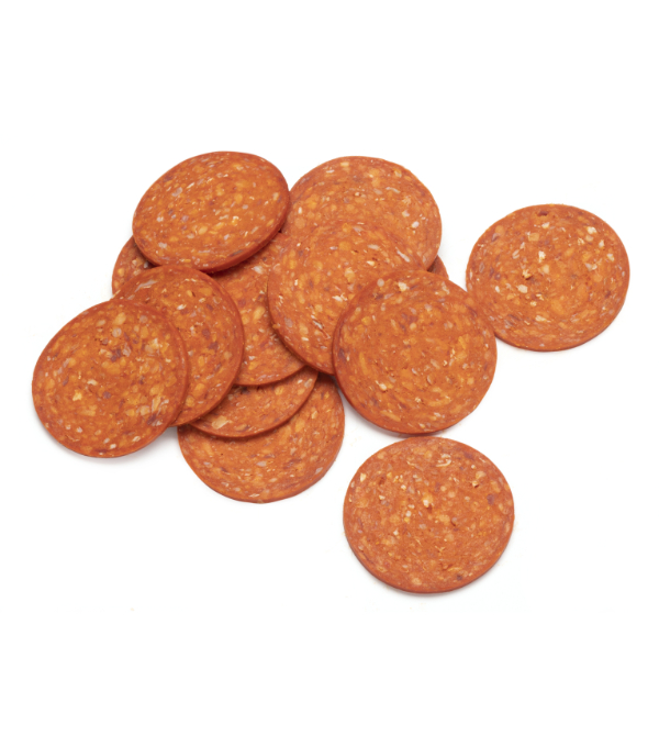 Pepperoni bœuf halal tranché IQF surgelé 1kg Salimah – topping pizza halal