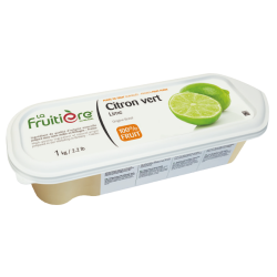 Purée de citron vert surgelée La Fruitière 1kg – préparation fruitée professionnelle