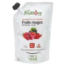 Coulis de fruits rouges frais La Fruitière 1kg – préparation dessert aux fruits