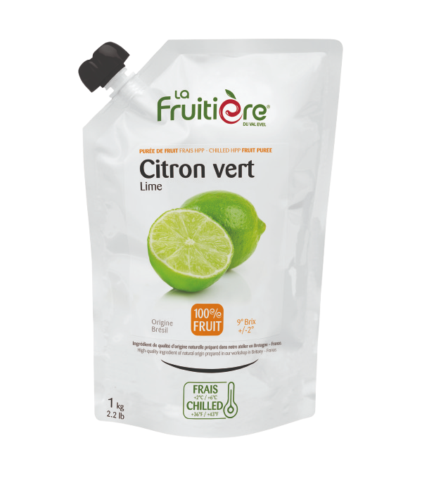 Purée de citron vert fraîche La Fruitière 1kg – 100% fruit