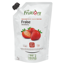 Purée de fraise fraîche La Fruitière 1kg – 100% fruit