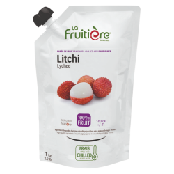 Purée de litchi fraîche La Fruitière 1kg – 100% fruit
