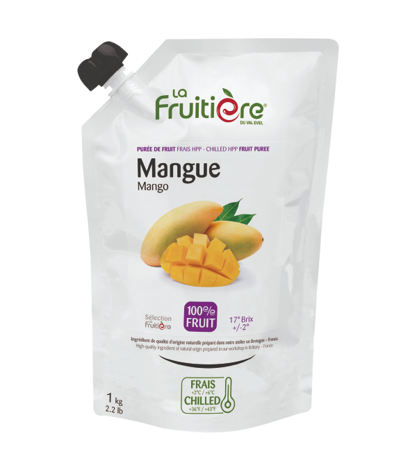 Purée de mangue fraîche La Fruitière 1kg – 100% fruit