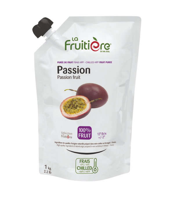 Purée de fruit de la passion fraîche La Fruitière 1kg – 100% fruit