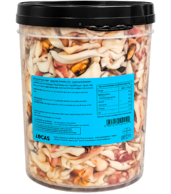 Salade de fruits de mer en saumure Locas Colpo 5kg – produits de la mer restauration