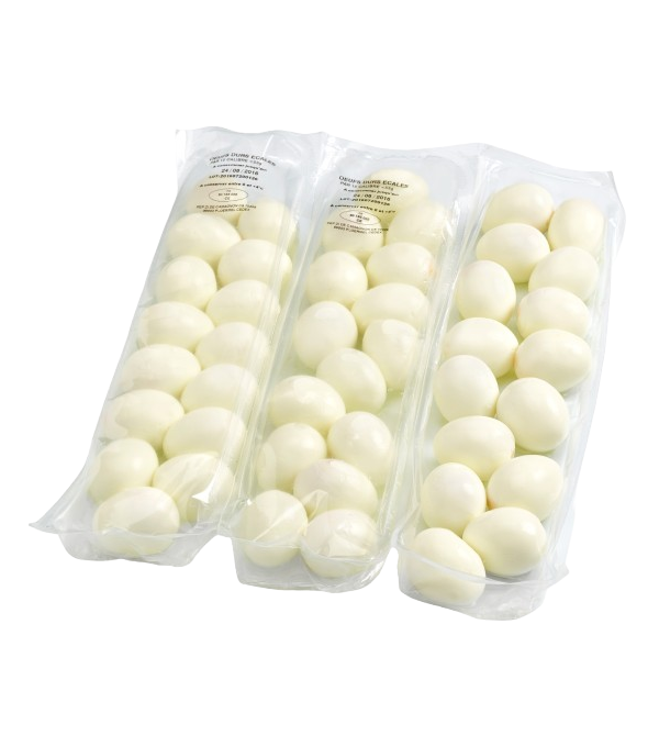Œufs durs écalés Cocotine x45 – ovoproduits professionnels