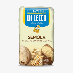 Semoule de blé dur De Cecco 1kg x10 – ingrédient cuisine et pâtisserie