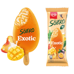 Glace Solero Exotique 90 ml x25 – bâtonnet glacé aux fruits exotiques