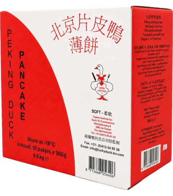 Pancake fourré au canard surgelé 60 g – bouchée salée